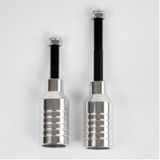 Пеги для трюкового самоката FD - 2066 (250/125) ЦІНА ЗА 2 ШТУКИ В ПАКЕТІ, колір срібний, анодоване фарбування, матеріал алюміній, довжина - 5.5см