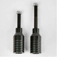 Пеги для трюкового самоката FD - 6101 (250/125) ЦІНА ЗА 2 ШТУКИ В ПАКЕТІ, колір чорний, анодоване фарбування, матеріал алюміній, довжина - 5.5см