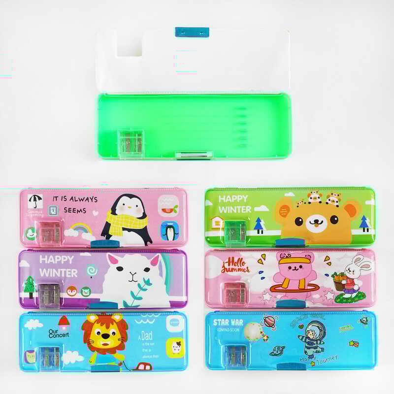 Пенал C 60868 (192) 6 видів, 2 відділення, вбудована точилка для олівців, у пакеті, ВИДАЄТЬСЯ ТІЛЬКИ МІКС ВИДІВ Пенал C 60868 (192) 6 видів, 2 відділення, вбудована точилка для олівців, у пакеті, ВИДАЄТЬСЯ ТІЛЬКИ МІКС ВИДІВ