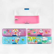 Пенал C 60872 (240) 4 види, 2 відділення, вбудована точилка для олівців, ВИДАЄТЬСЯ ТІЛЬКИ МІКС ВИДІВ