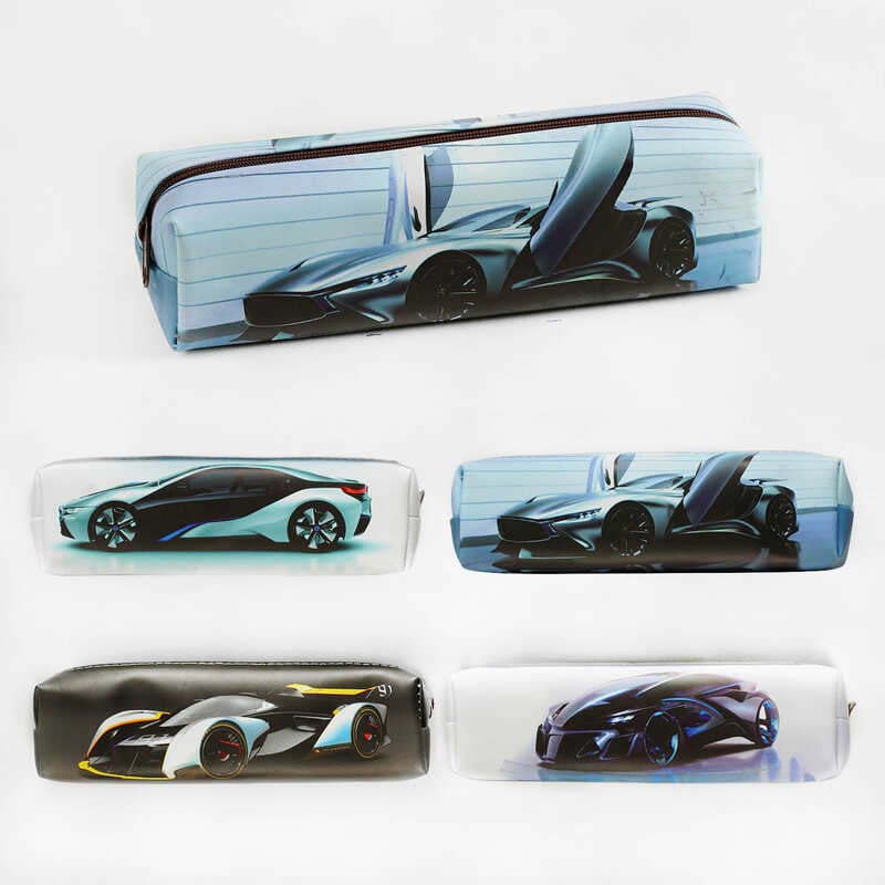 Пенал D 35191 (432) 4 види, “Машина”, м’який, у слюді, ВИДАЄТЬСЯ ТІЛЬКИ МІКС ВИДІВ