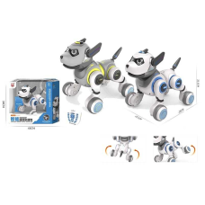 Песик на радіокеруванні G 55 (8) 2 кольори, акум. 3,7 V, озвуч. англійською, пісні, історії, рухається, виконує команди, підсвічування, в коробці  