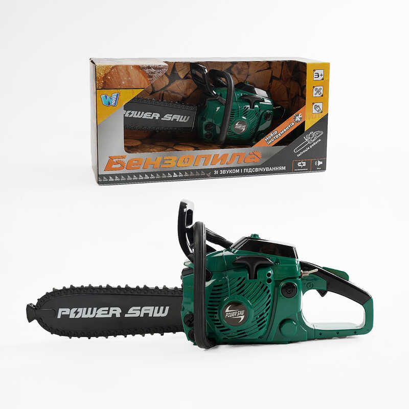 Пила 19344 (24/3) “WToys“, звук, ланцюг рухається, на батарейках, в коробці