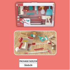 Пилосос 8000 (12) вакуумний, звук, мелодія, додаткова насадка, швабра, совок, щітка, губка, в коробці