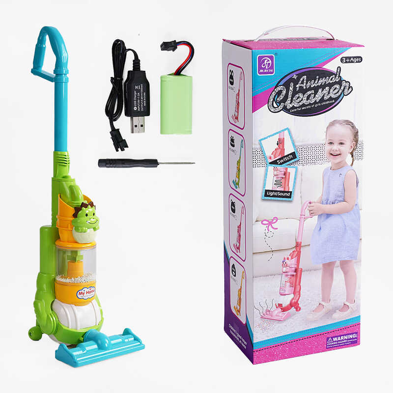 Пилосос 828 B (12) вакуумний, звук, підсвічування, мелодія, акумулятор 7.4V, USB-кабель, викрутка, пінопластові кульки, в коробці