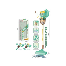 Пилосос HJ 199 A (12) “Динозаврик”, 3 насадки, підсвічування, мелодія, від батарейок, в коробці