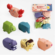 Пискавки 508-281 (120/2) 6 штук, тваринки, в пакеті