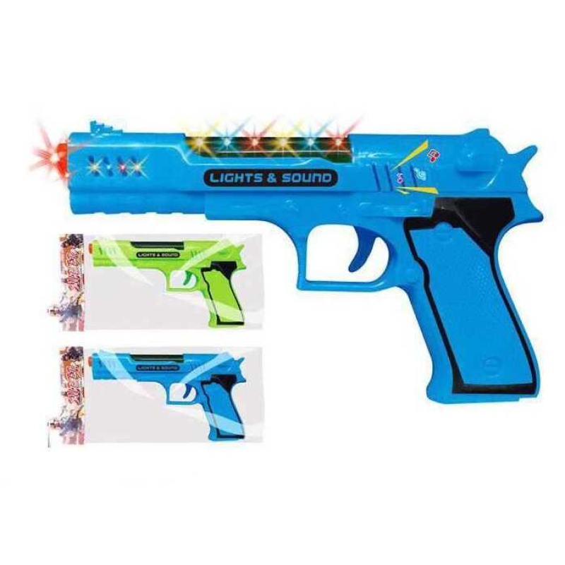 Пістолет ZHY 80 (240/2) 2 кольори, на батарейках, підсвічування корпусу та дула, звук, у пакеті