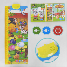 Плакат “Розмовляючий зростомір“ 246246 (12) “TK Group“, 4 пісеньки, 11 озвучених тварин, ігри, російське озвучування, на батарейках, в коробці