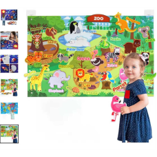 Плакат ігровий C 73105 (50) фетрова карта, розмір: 101х65 см, липучки, гачки на стіну, в пакеті