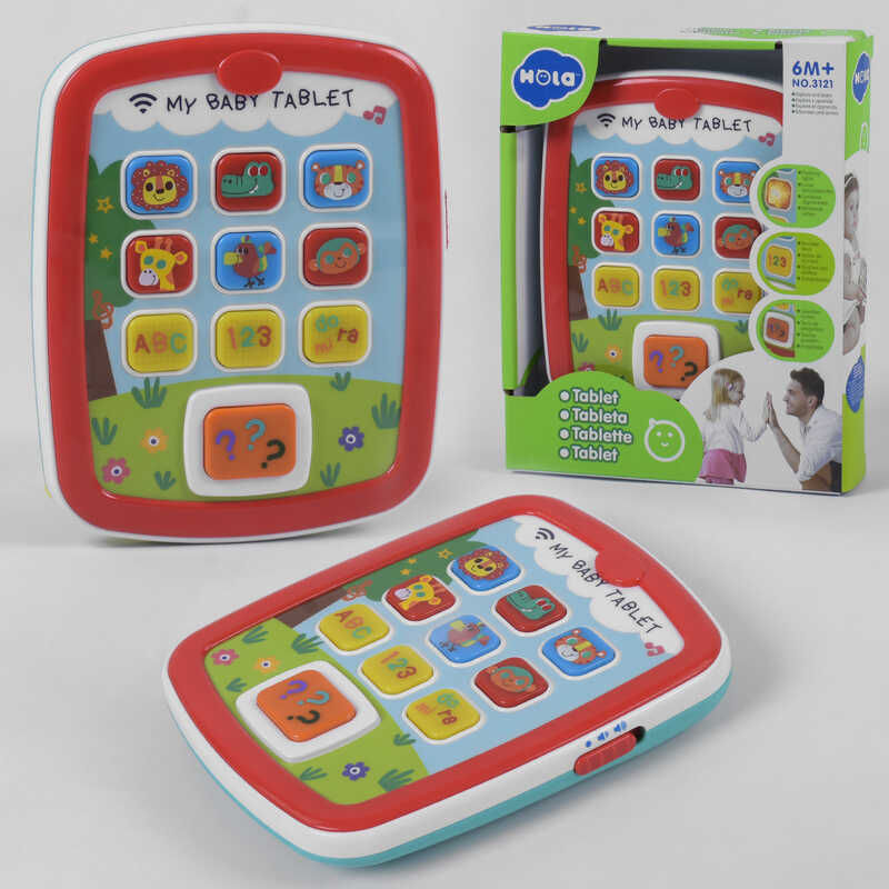 Планшет 3121 (36/2) “Hola“ світло, звук, англійське озвучення, в коробці