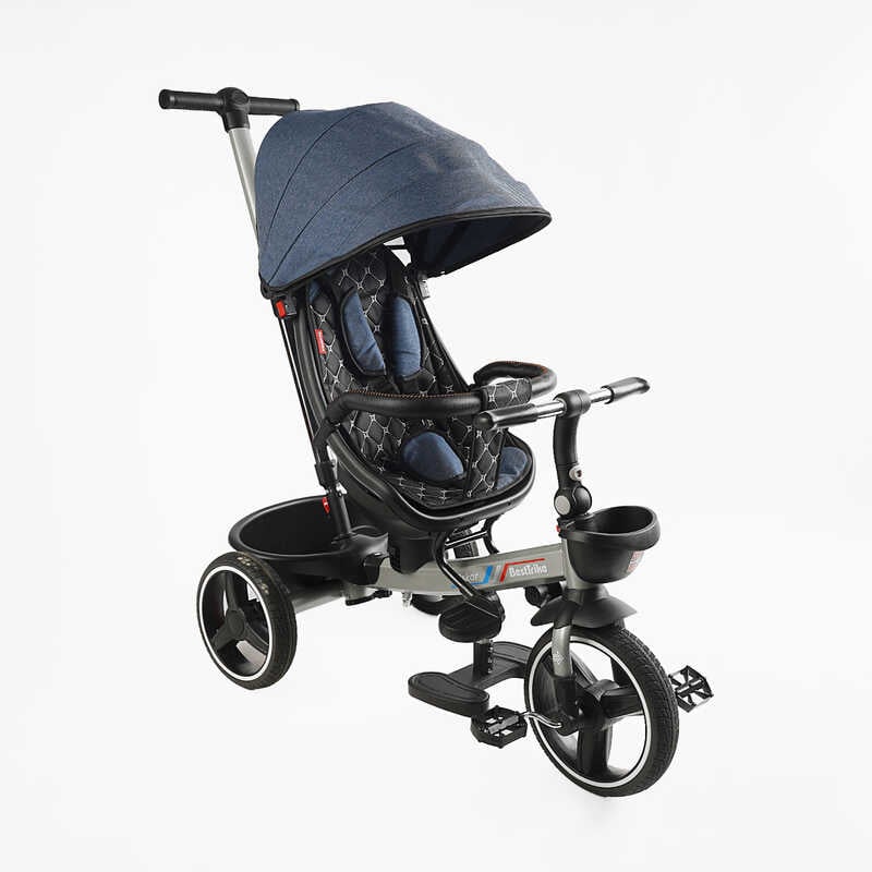 Велосипед 6390 – 16-133 BestTrike “Oscar“ (1) ПОВОРОТНЕ СИДІННЯ, КЕРМО СКЛАДАЄТЬСЯ, КОЛЕСА З ПРОГУМОВАНИМ PU, КОШИК, ТЕЛЕСКОПІЧНА РУЧКА