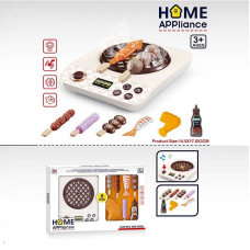 Плита 6907 A (96/2) “Барбекю“, розмір: 14.5х18х3 см, мелодія, підсвічування, продукти, в коробці