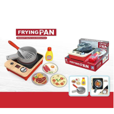 Плита 818-506 (24/2) підсвічування, вентилятор, автоматичний принцип роботи, лопатка, сковорідка, аксесуари, дерев“яна основа, в коробці