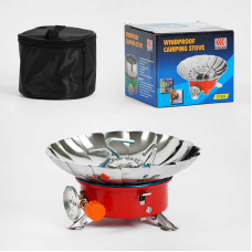 Плита газова C 56877 (50) “Kovar“, розкладна, п“єзоелектричне іскрове запалювання, чохол, віцтрозахист, у коробці