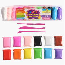 Повітряний пластилін C 73369 (200) “TK Group“, ЦІНА ЗА 12 ШТУК В УПАКОВЦІ, стеки, в пакеті