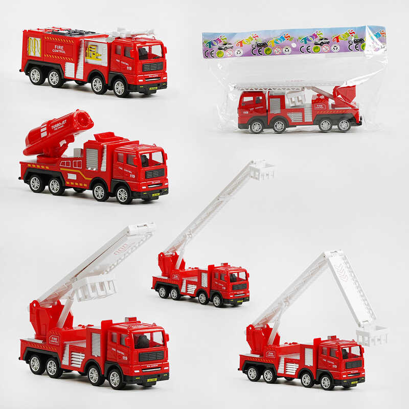 Пожежна машина 706-13 (200) 3 види, інерція, у пакеті