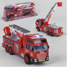 Пожежна машина SH 8822 (60/2) інерція, рухомі деталі, в слюді