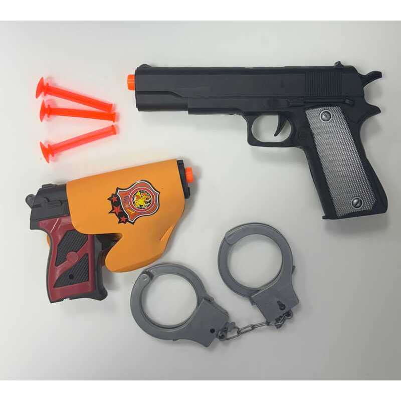 Поліцейський набір 2323-19 (144/2) 2 пістолети, наручники, кобура, патрони, у пакеті