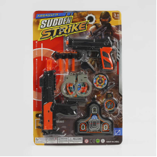 Поліцейський набір A 833 (120/2) 2 пістолети, 3 патрони на присосці, аксесуари, на листі