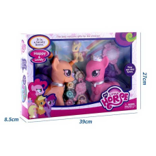 Поні HF 998 (24/2) підсвічування, звукові ефекти, 3 конячки, 8 заколочок, щітка для волосся, в коробці