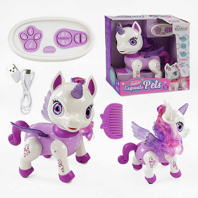 Поні на радіокеруванні SM 05 Z (36) звук, підсвічування, ходить, танцює, приймає різні положення, пульт 2.4Ghz, USB-кабель, в коробці Поні на радіокеруванні SM 05 Z (36) звук, підсвічування, ходить, танцює, приймає різні положення, пульт 2.4Ghz, USB-кабель, в коробці