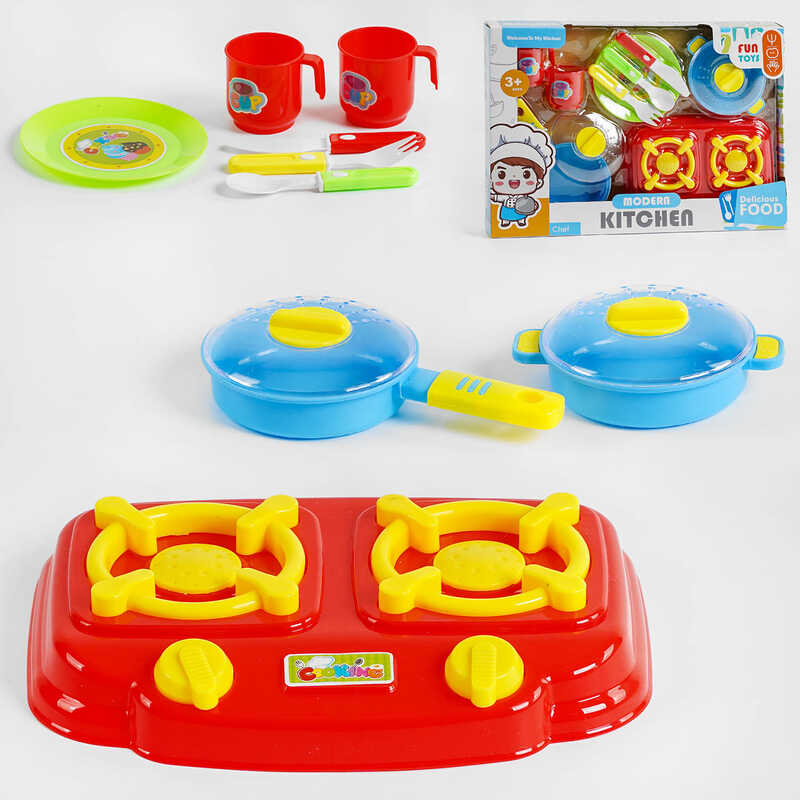 Посудка 9037 (72/2)  пічка, пательня, сотейник, посуд для сервірування, 2 чашки, у коробці