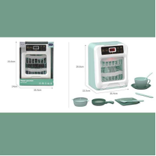 Посудомийка A 1013-2 (36) на батарейках, підсвітка, таймер, звук, імітація роботи посудомийної машини, набір посуду, в коробці