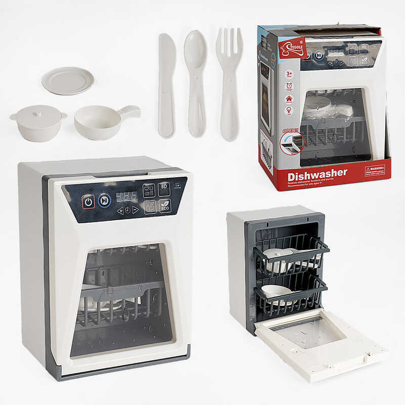 Посудомийка F 2315 (24/2) звуки, підсвічування, відкриваються дверцята, муляжі посуду, в коробці Посудомийка F 2315 (24/2) звуки, підсвічування, відкриваються дверцята, муляжі посуду, в коробці