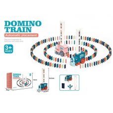 Потяг з доміно X 007-1 (48) звук, підсвічування, гумове покриття, фішки доміно, в коробці