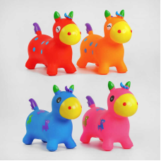 Стрибун гумовий C 54931 (30) 4 кольори, “Віслюк“, висота 46см, у пакеті