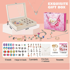 Прикраси 762-40 (144/2) сережки, каблучки, основа для браслета, шарми, шкатулка, у паперовому пакеті