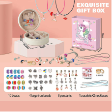 Прикраси 762-42 (144/2) намиста, браслет, намистини, кільця, чохол, в пакеті