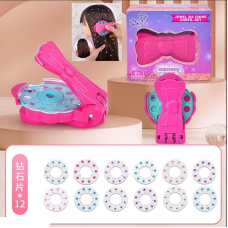 Прикраси для волосся 811-42 B (60) 12 пластин з камінцями, 4 кольори, пристрій для фіксації, інструкція, в коробці