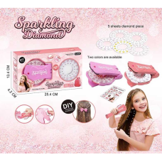 Прикраси для волосся 861-2 (144/2) машинка для приклеювання страз, 5 видів страз, в коробці