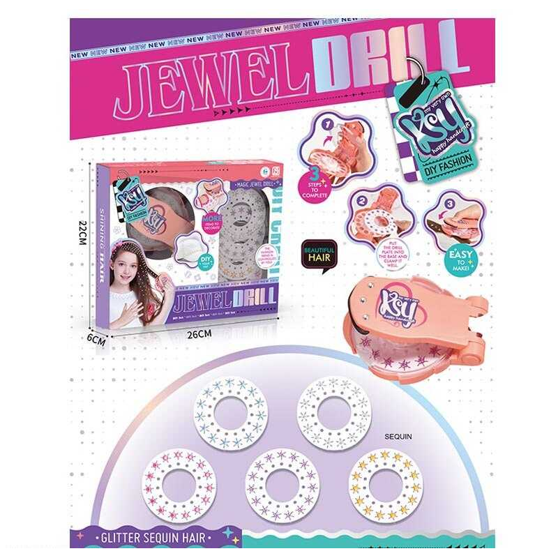 Прикраси для волосся KSY 897 (60/2) стайлер, 5 форм з кришталиками, в коробці