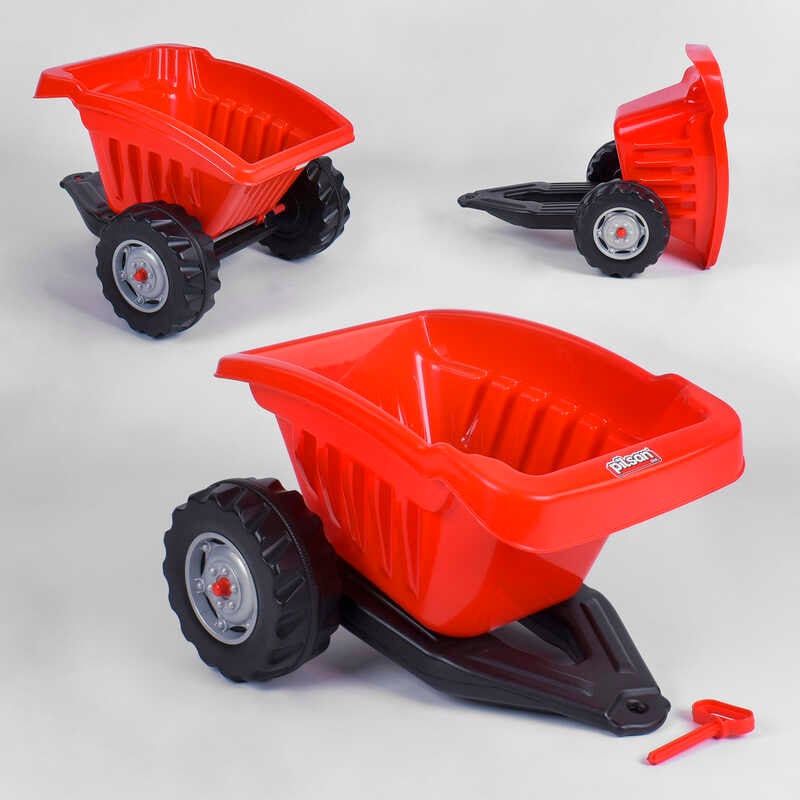 Причіп для педального трактора Pilsan 07-317 (1) ЧЕРВОНИЙ, в пакеті