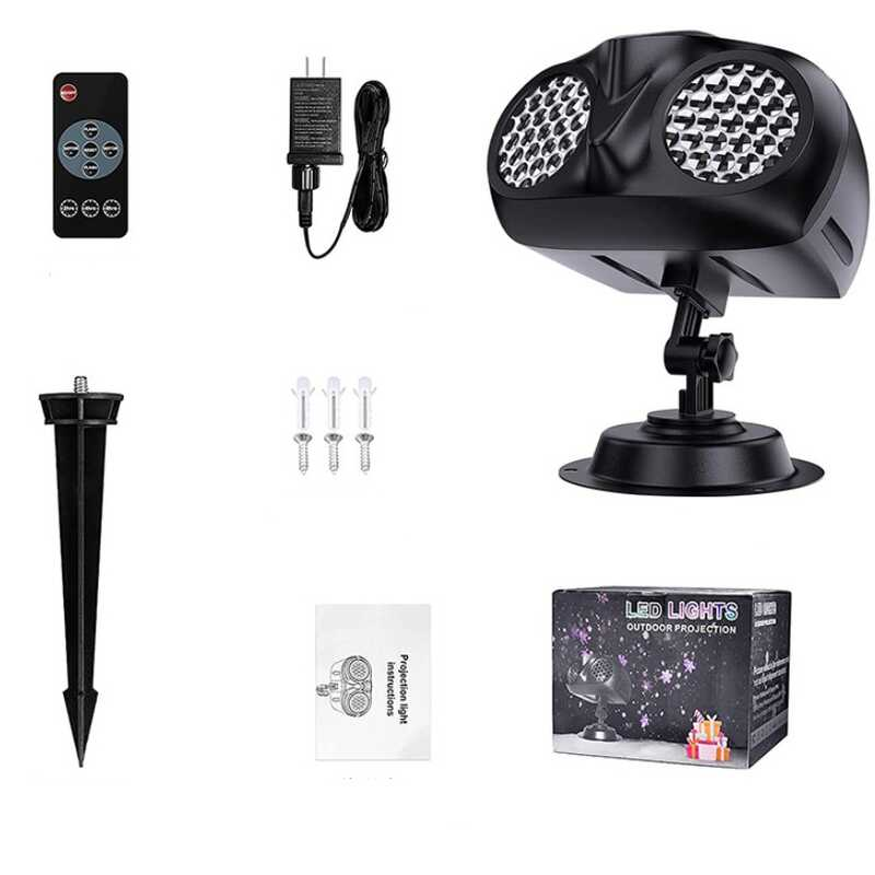 Проєктор C 67109 (18) “Сніжинки”, пульт, таймер, 2 кріплення, шурупи, в коробці