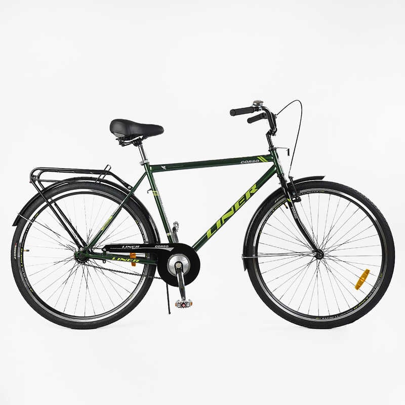 Велосипед міський Corso “Liner“ LN-28081 (1) одношвидкісний, сталева рама 19’’, багажник