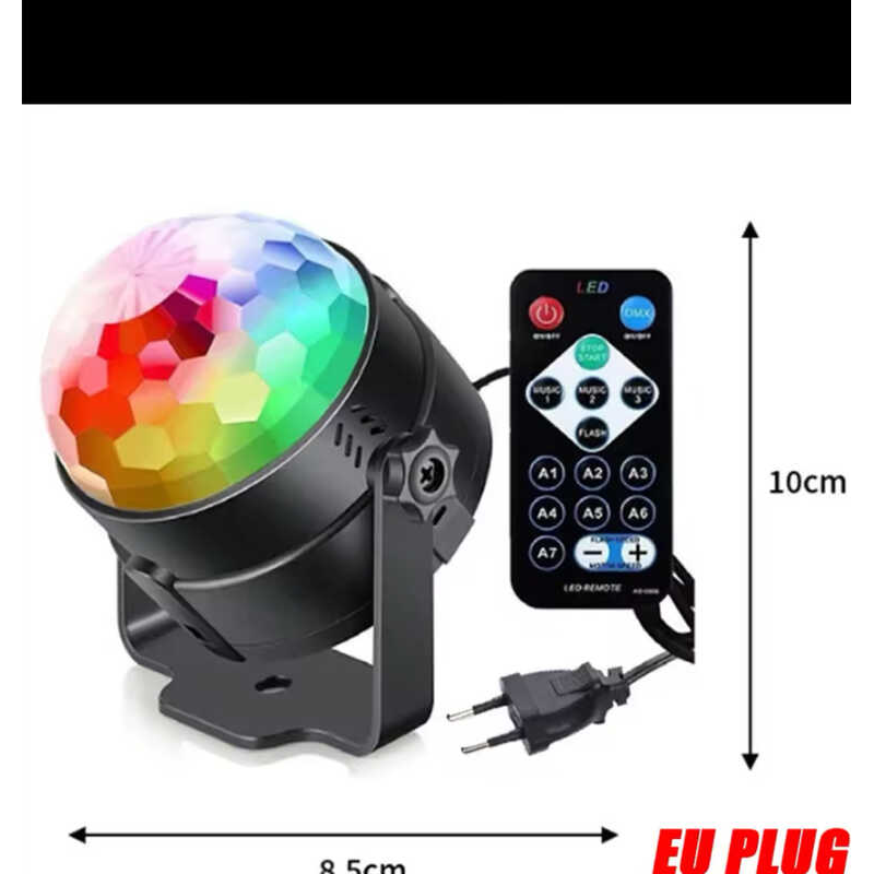 Проєктор C 70881 (100) працює від мережі, пульт керування, зміна кольору та ритму, в коробці