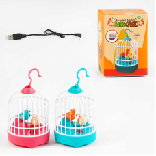 Пташка 017 (144/2) 2 види, 2 режими: звуки та запис голосу; підсвічування, акумулятор 3,7 V, в коробці