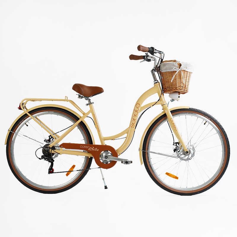 Велосипед міський Corso “Sonata“ SN-28410 + КОШИК  