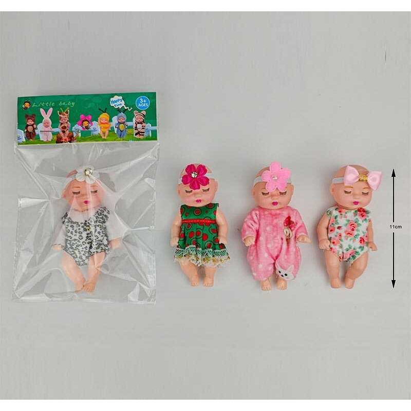 Пупс 12326 (800/2) висота - 11см, тіло — пластик, голова - гума, знімний одяг, рухомі елементи, в пакеті, в пакеті, ВИДАЄТЬСЯ ТІЛЬКИ МІКС ВИДІВ