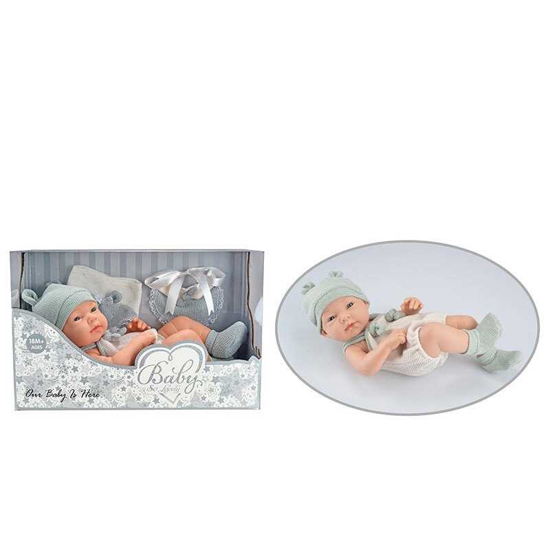 Пупс 201-1 (16/2) знімний одяг, довжина 35 см, м’якотілий, в коробці