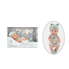 Пупс 202-1 (24/2) знімний одяг, довжина 27 см, м’якотілий, аксесуари, в коробці