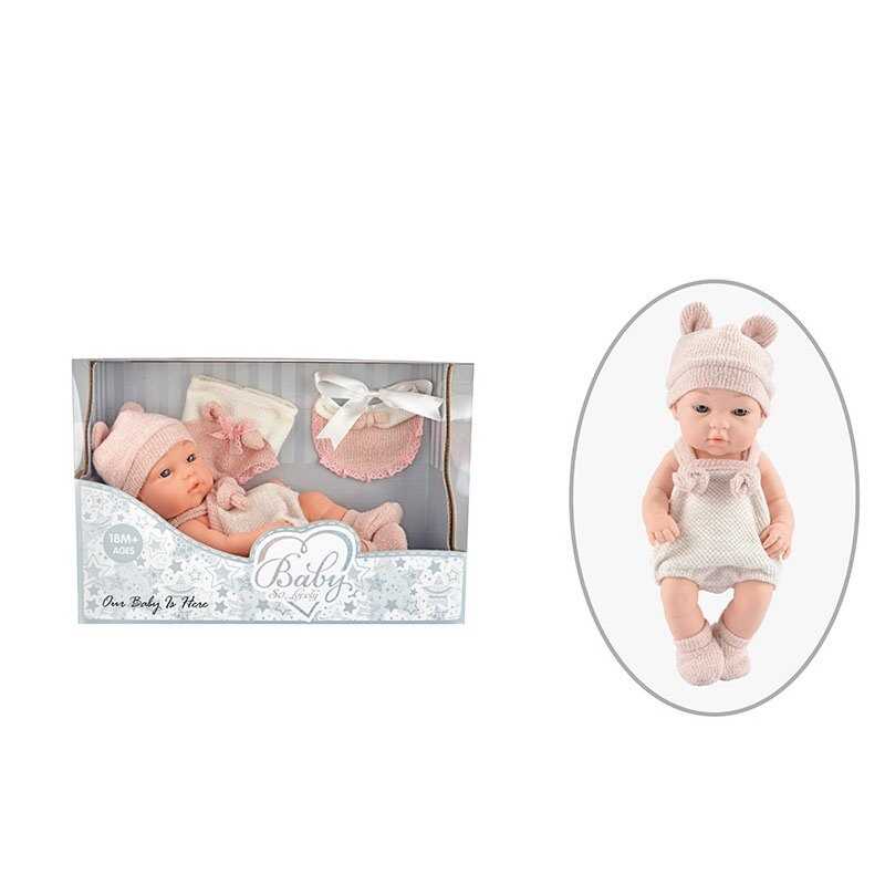 Пупс 202-2 (24/2) знімний одяг, довжина 27 см, м’якотілий, аксесуари, в коробці