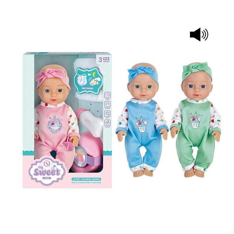 Пупс 881 D-6 (24/2) 3 види, висота 28 см, аксесуари, знімний одяг, ходить на горщик, музичний чіп, в коробці, ВИДАЄТЬСЯ ТІЛЬКИ МІКС ВИДІВ