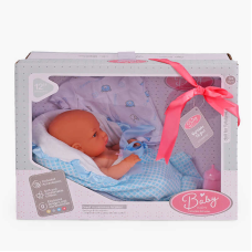 Пупс 9576 (18) п’є з пляшечки, аксесуари, висота 29 см, в коробці