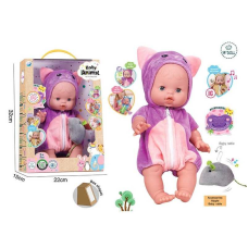 Пупс A 922 C (24/2) висота: 32 см, вініловий, знімний одяг, рухливі кінцівки, аксесуари, скляні очі, музичний чип, в коробці