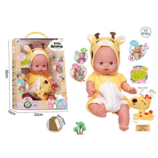 Пупс A 922 E (24/2) висота: 32 см, вініловий, знімний одяг, рухливі кінцівки, аксесуари, скляні очі, музичний чип, в коробці